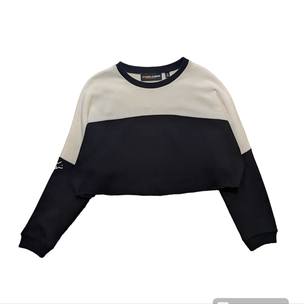 Gabrielle Union x New York & Company FLY Cropped Sweatshirt - Sz S